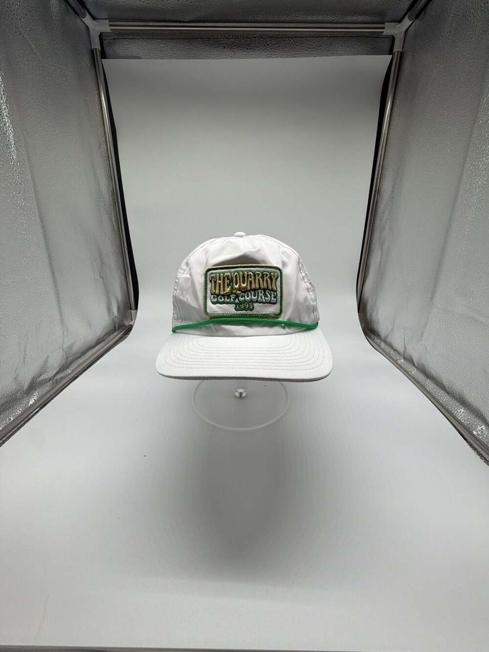 Pukka The Quarry Golf Course 1993 Snapback Hat White Rope Cap